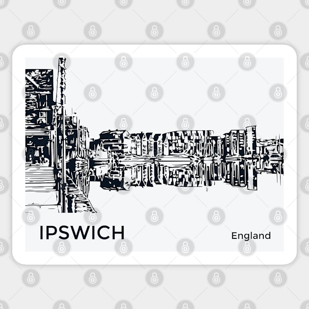 Ipswich England Sticker by Lakeric